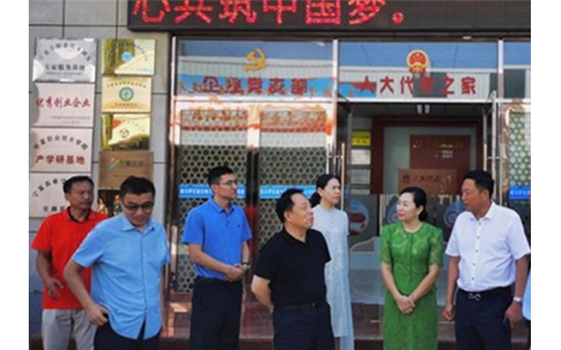 銀川市委常委、紀(jì)委書記、監(jiān)委主任劉智峰一行赴銀川伊百盛面對面問需求，實打?qū)嵔怆y題